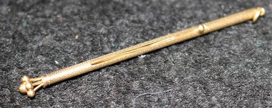 Gold swizzle stick